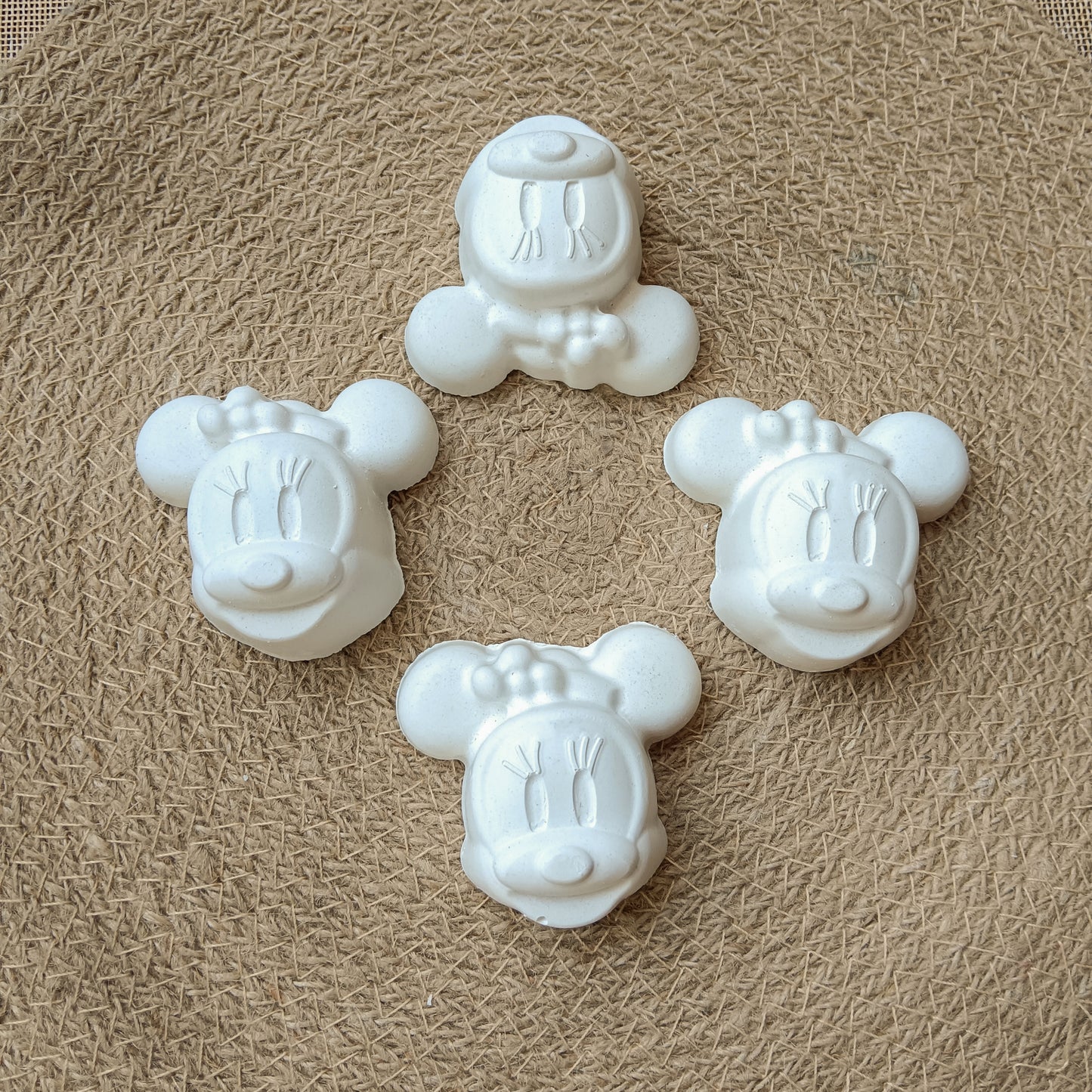 Mickey Mouse Concrete DIY Craft Piece set of 4| RCP004
