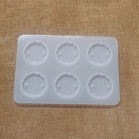 Royal Scallop Rakhi Silicone Mold | 6 Cavity | ARM543