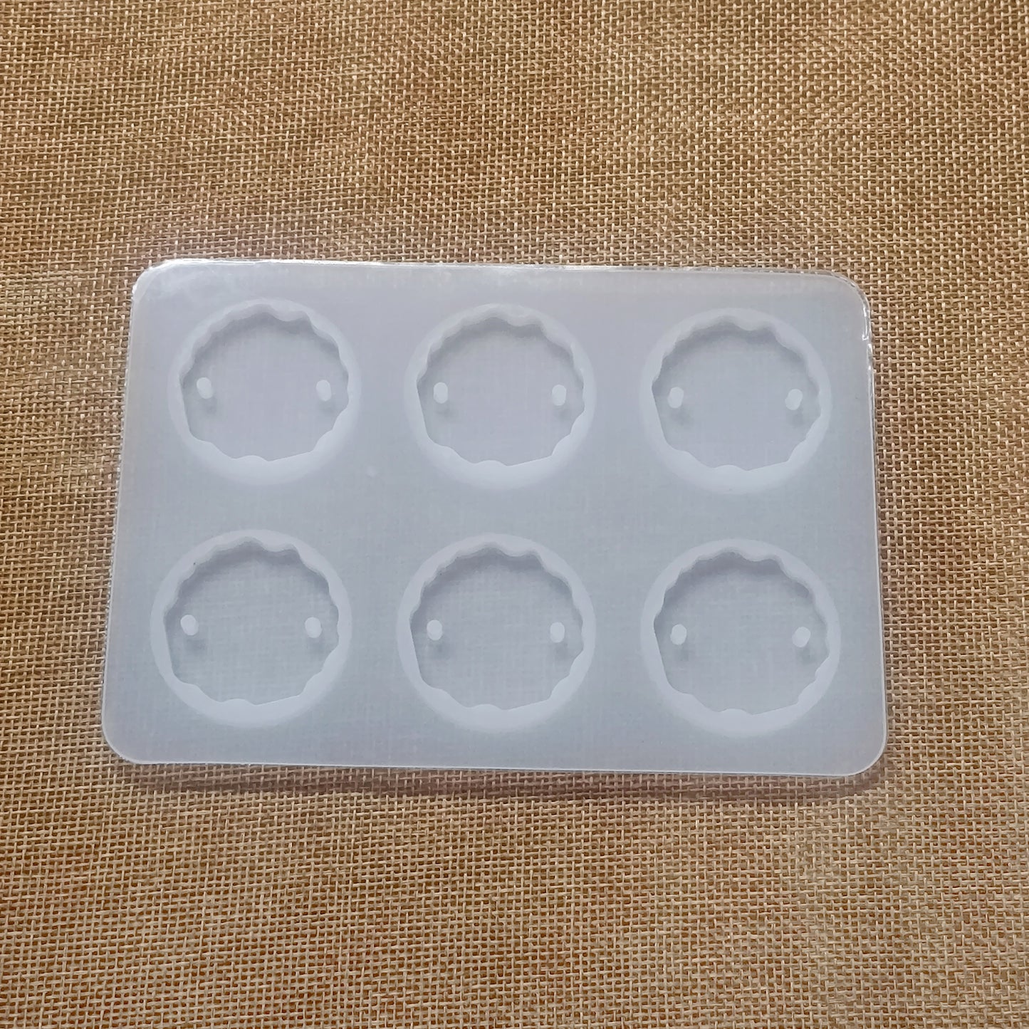 Royal Scallop Rakhi Silicone Mold | 6 Cavity | ARM543
