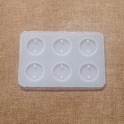 Classic Round Rakhi Silicone Mold | 6 Cavity | ARM547