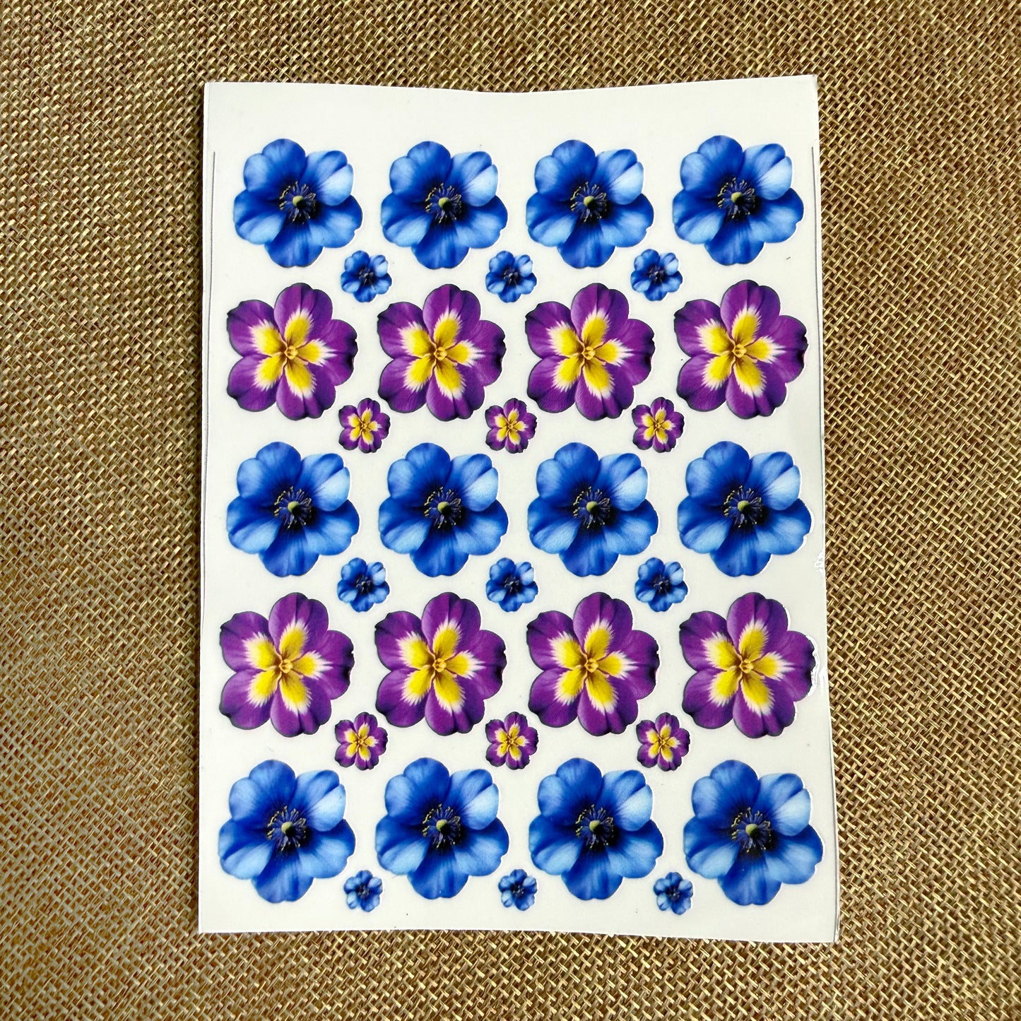 Premium Floral UV Transfer Stickers |  UV002