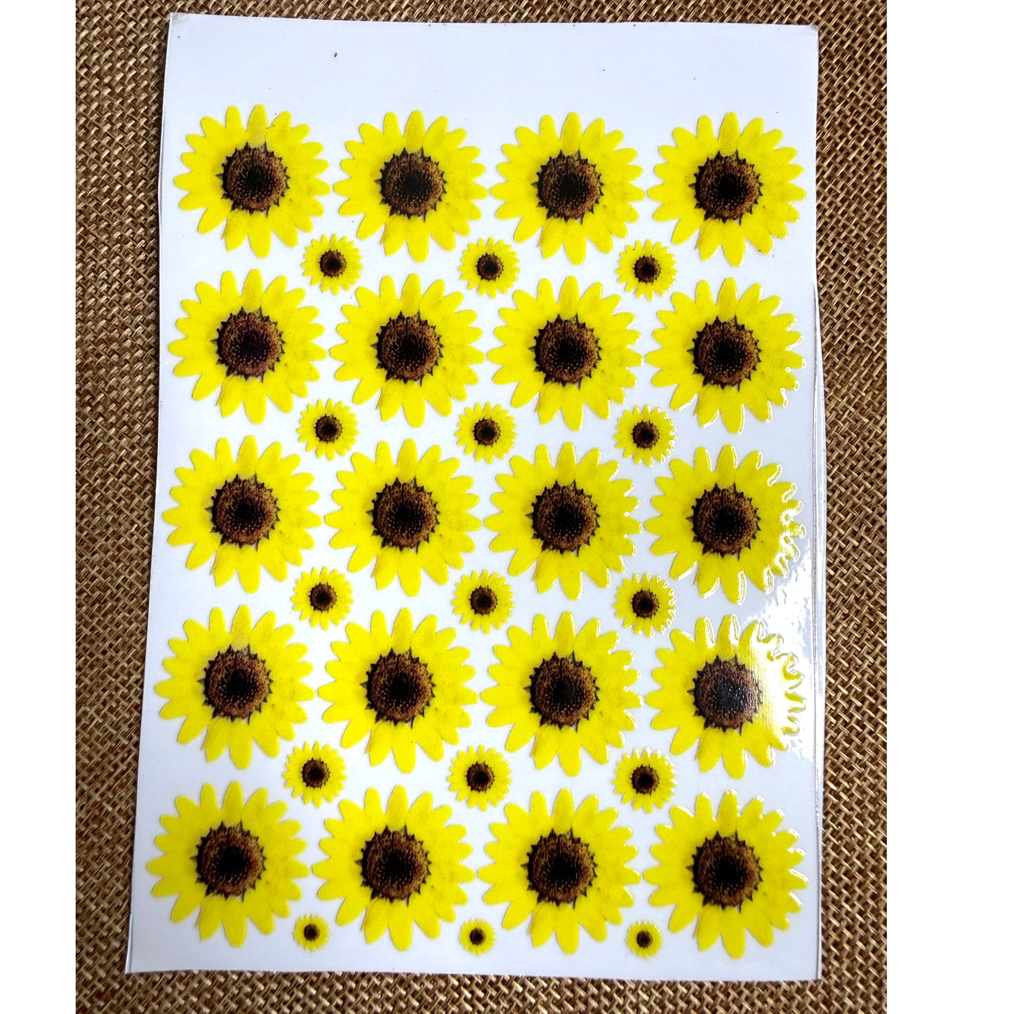 Premium Sunflower UV Transfer Stickers | UV005