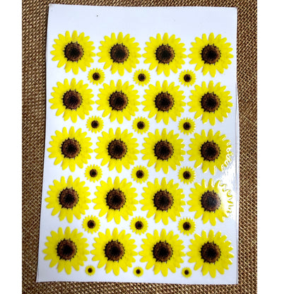 Premium Sunflower UV Transfer Stickers | UV005