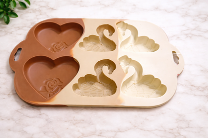 Swan & Heart Shape Silicone Mold | SSM280