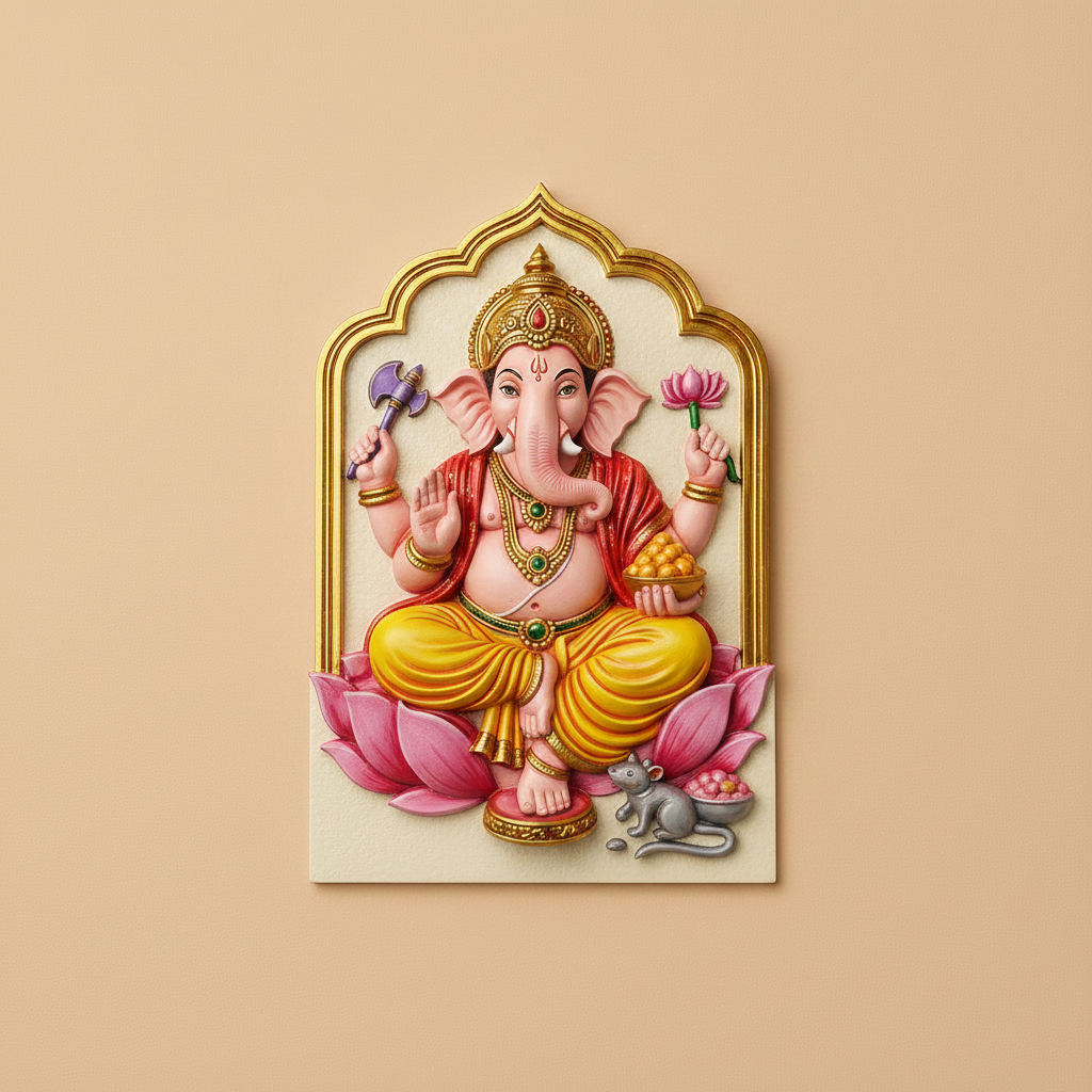 Lord Ganesha Temple Arch Silicone Mold