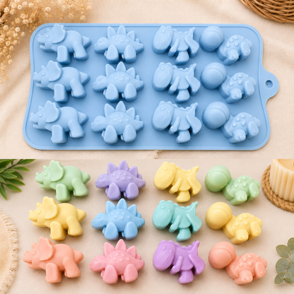 Mini Dinosaur Collection 12 Cavity Mold