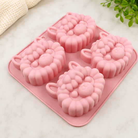 4-Cavity Alpaca Face Mold