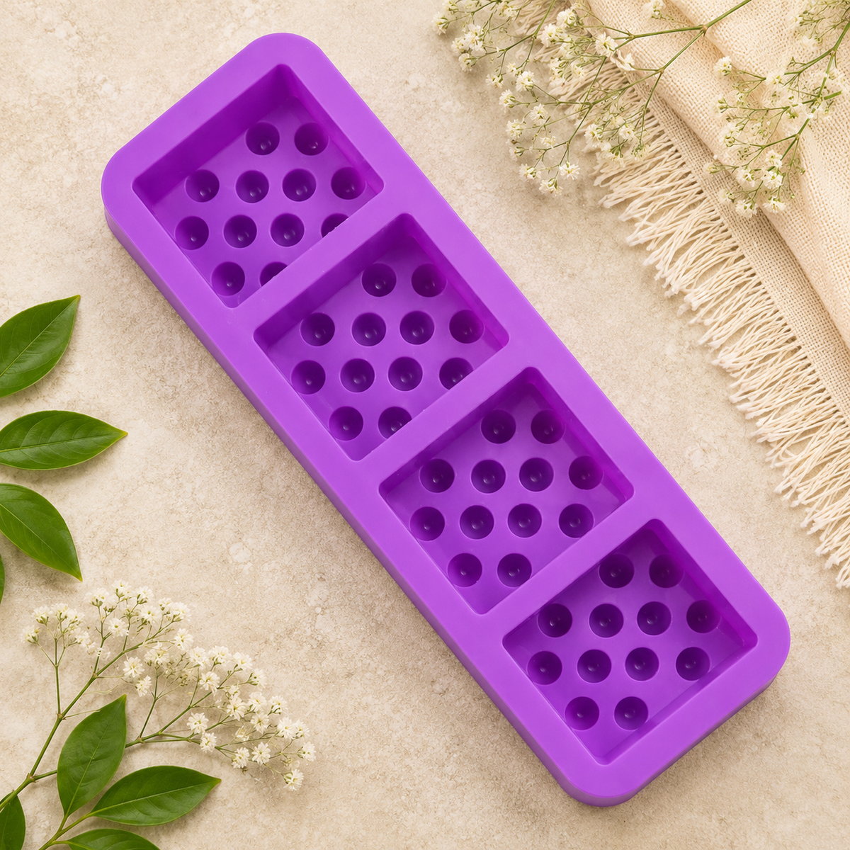 Square massage soap Mould | SSM328