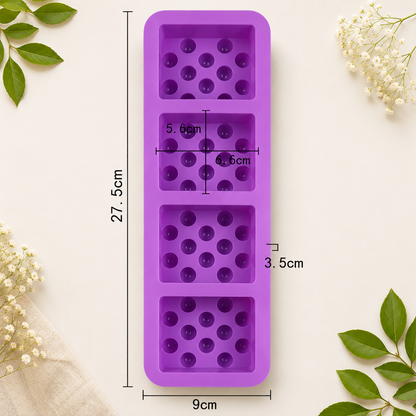 Square massage soap Mould | SSM328