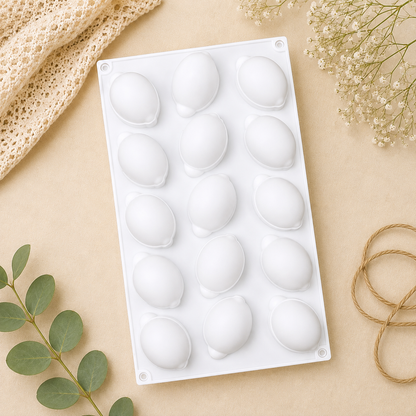 15 Cavity Mini Lemon Shape Mold