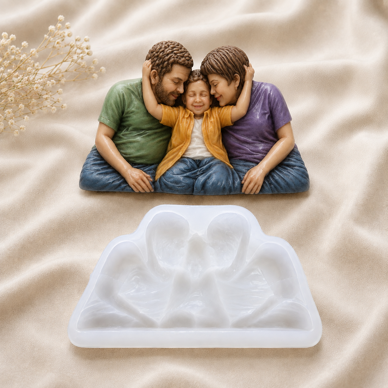 Grand Parents Family 3D Candle Mold (Own)