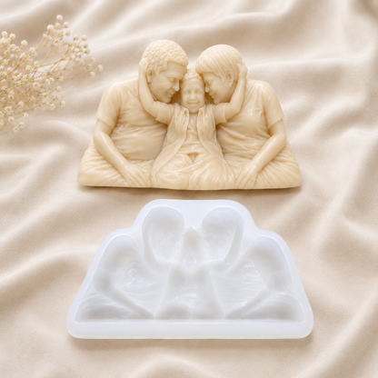 Grand Parents Family 3D Candle Mold (Own)