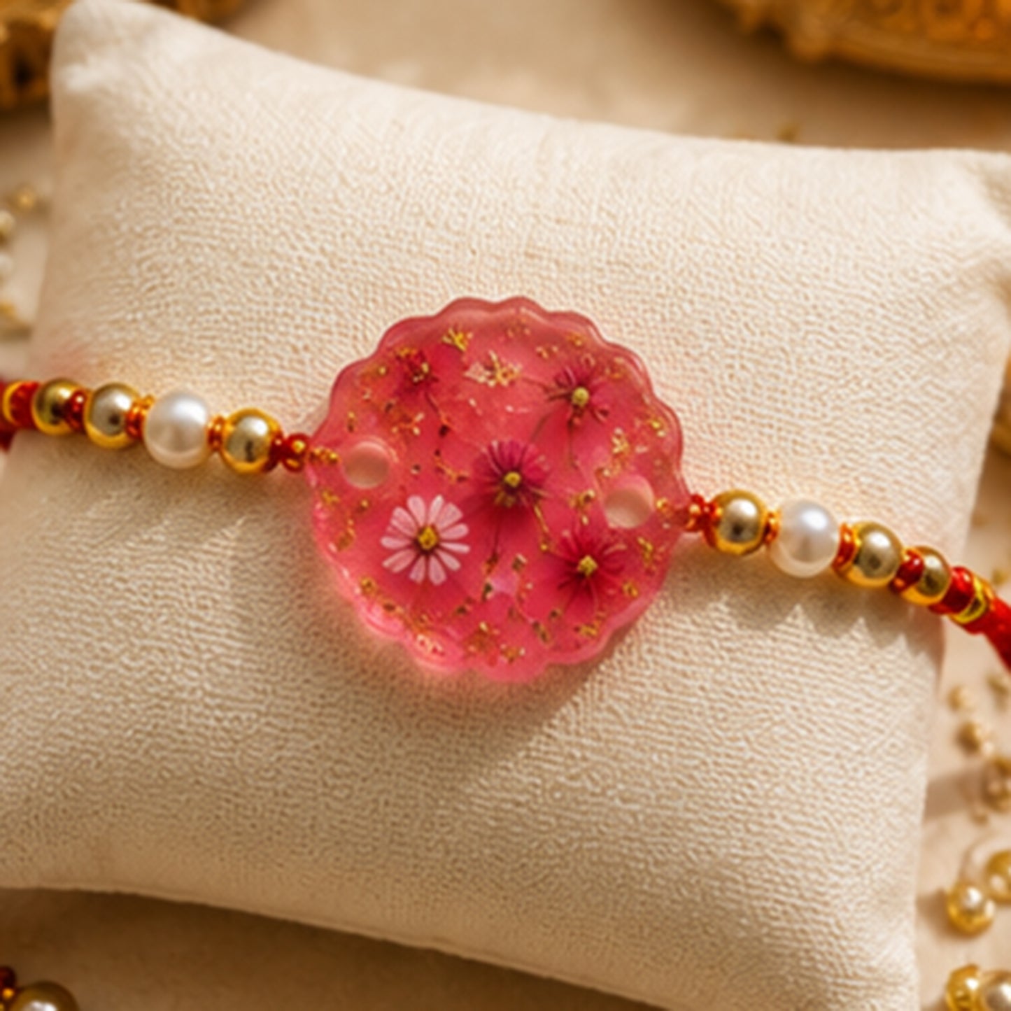 Royal Scallop Rakhi Silicone Mold | 6 Cavity | ARM543