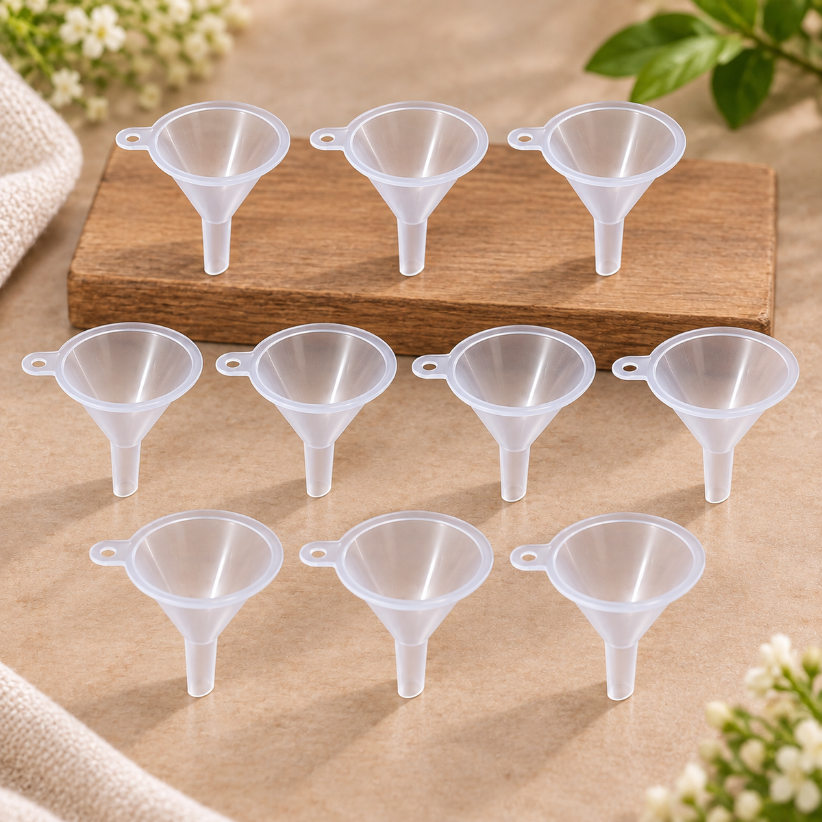 Mini Plastic Funnel Set (10 Pcs)