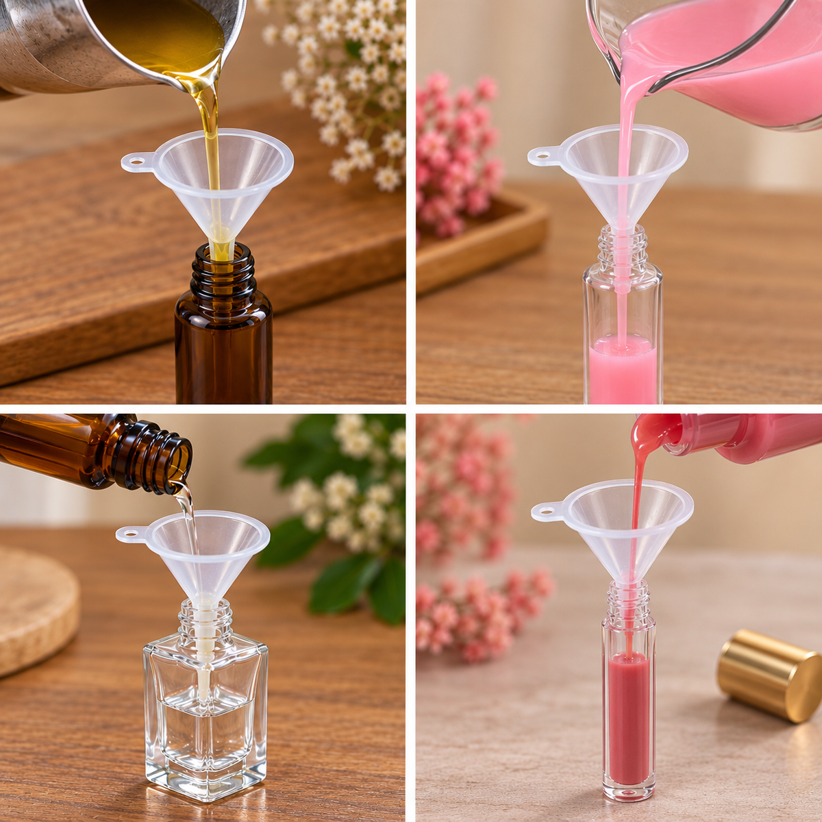 Mini Plastic Funnel Set (10 Pcs)