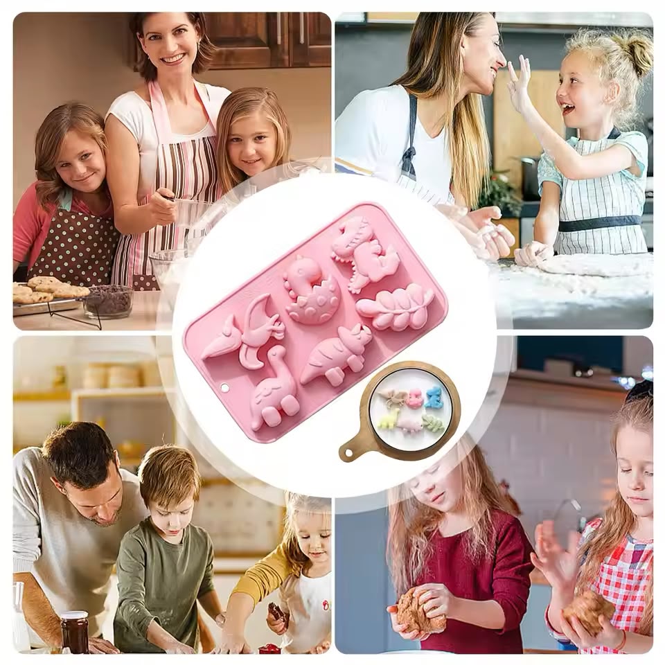 Cute Dinosaur Theme Silicone Mold | SSM305
