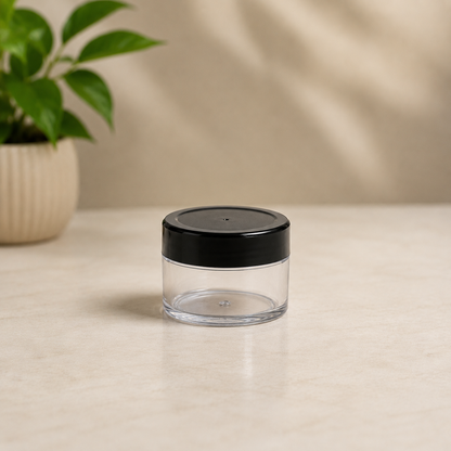 15g Acrylic Jar Black Cap PM011