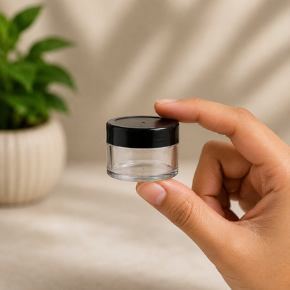 15g Acrylic Jar Black Cap PM011