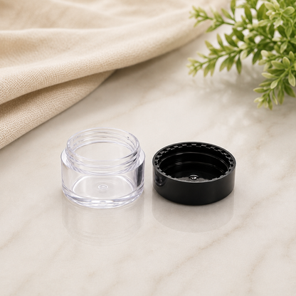 15g Acrylic Jar Black Cap PM011