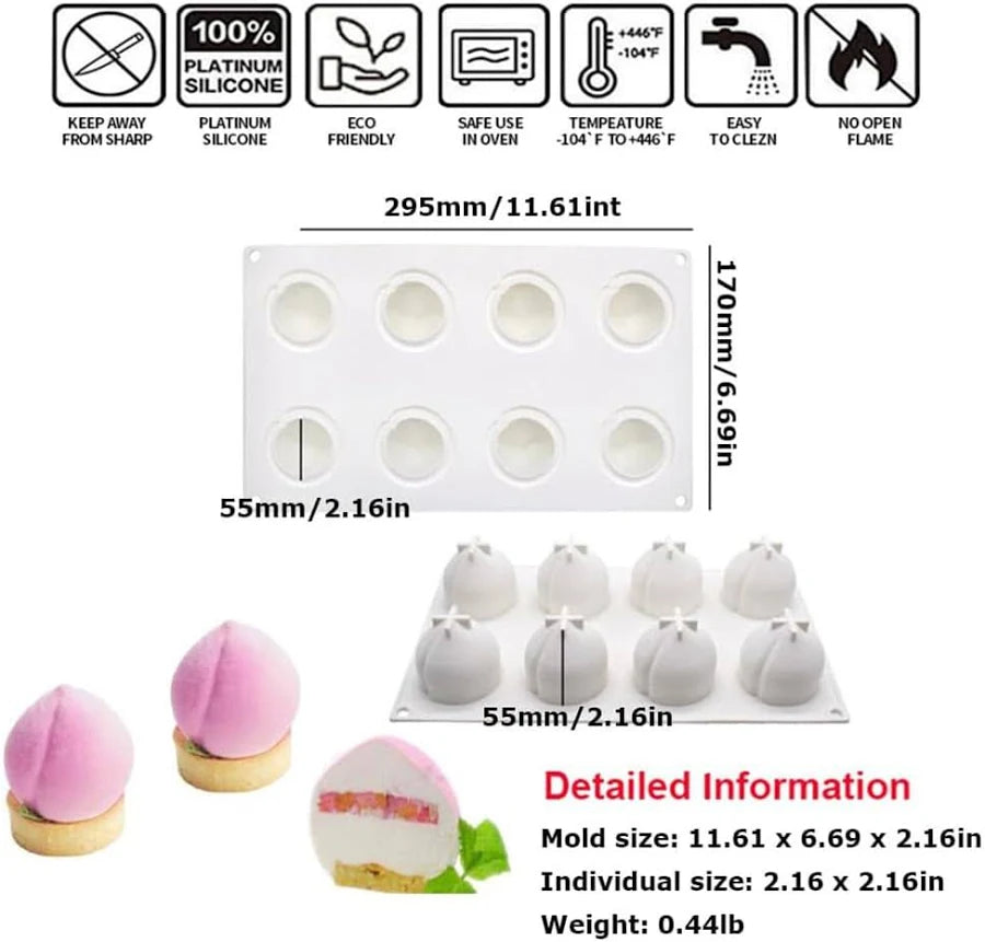 Peach Shape Silicone Mold | CFM444