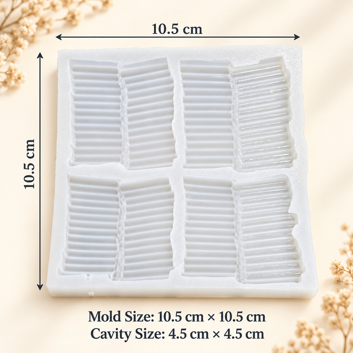 4 Cavity Diwali Firecracker Ladi Shape Silicone Mold | MLD-CFM510