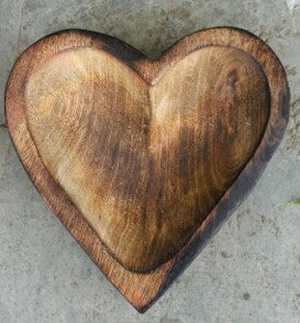 Big Heart Wooden,18x19cm WC011