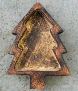 Wooden Christmas Tree, 12x18cm, WC012