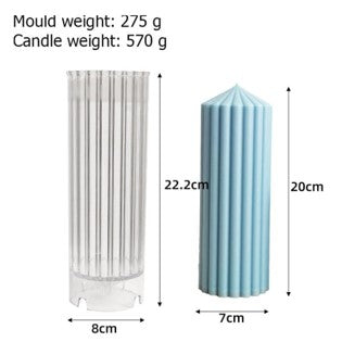 Strip Column Candle Mold WCM614