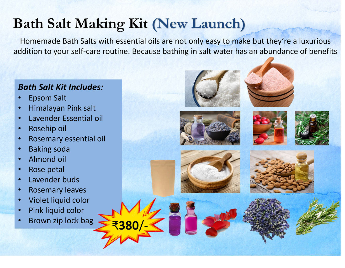 Bath Salt Making Kit (New Launch)