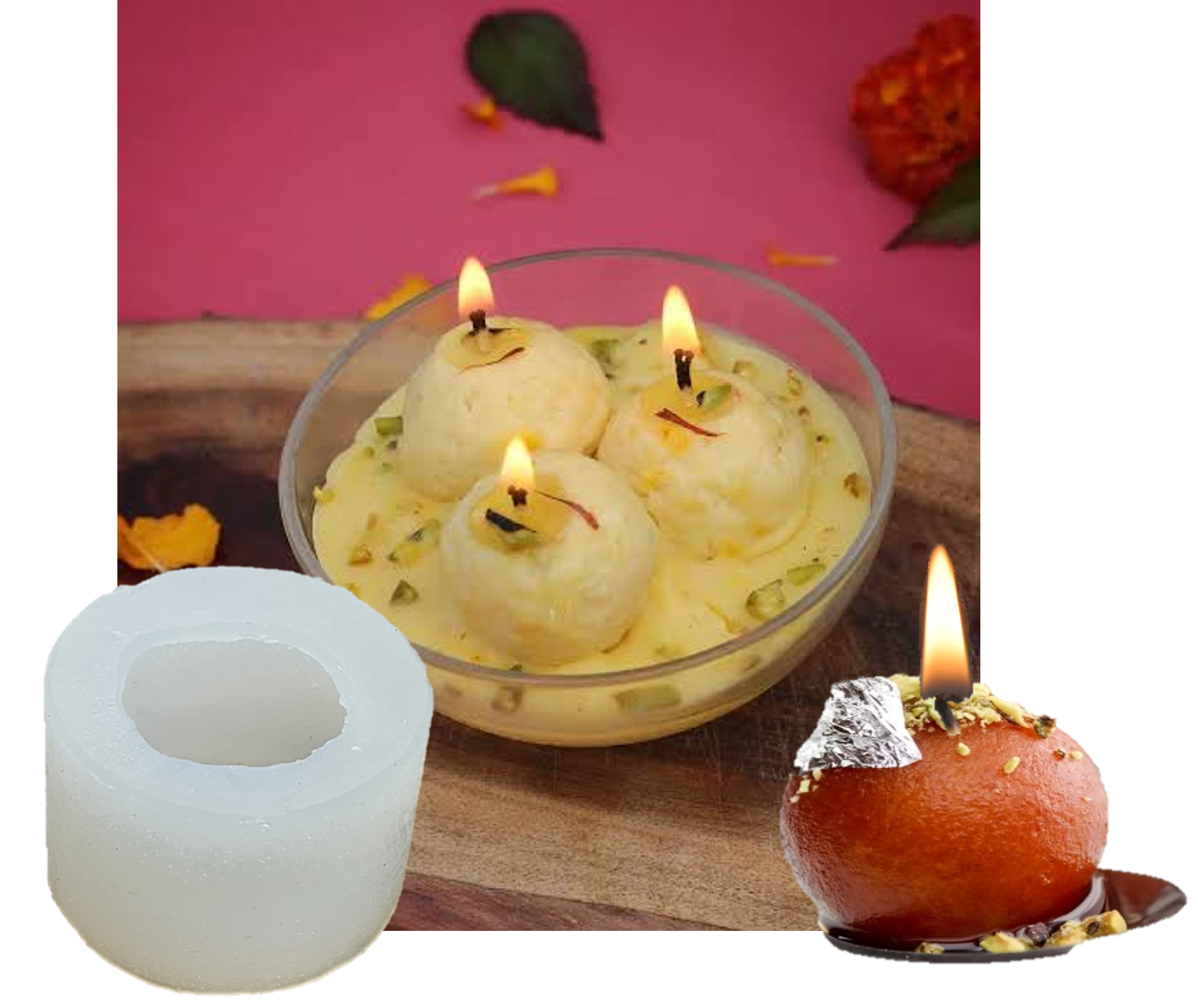 Rasgulla, Gulabjamun, Rasmalai Mold WCM593