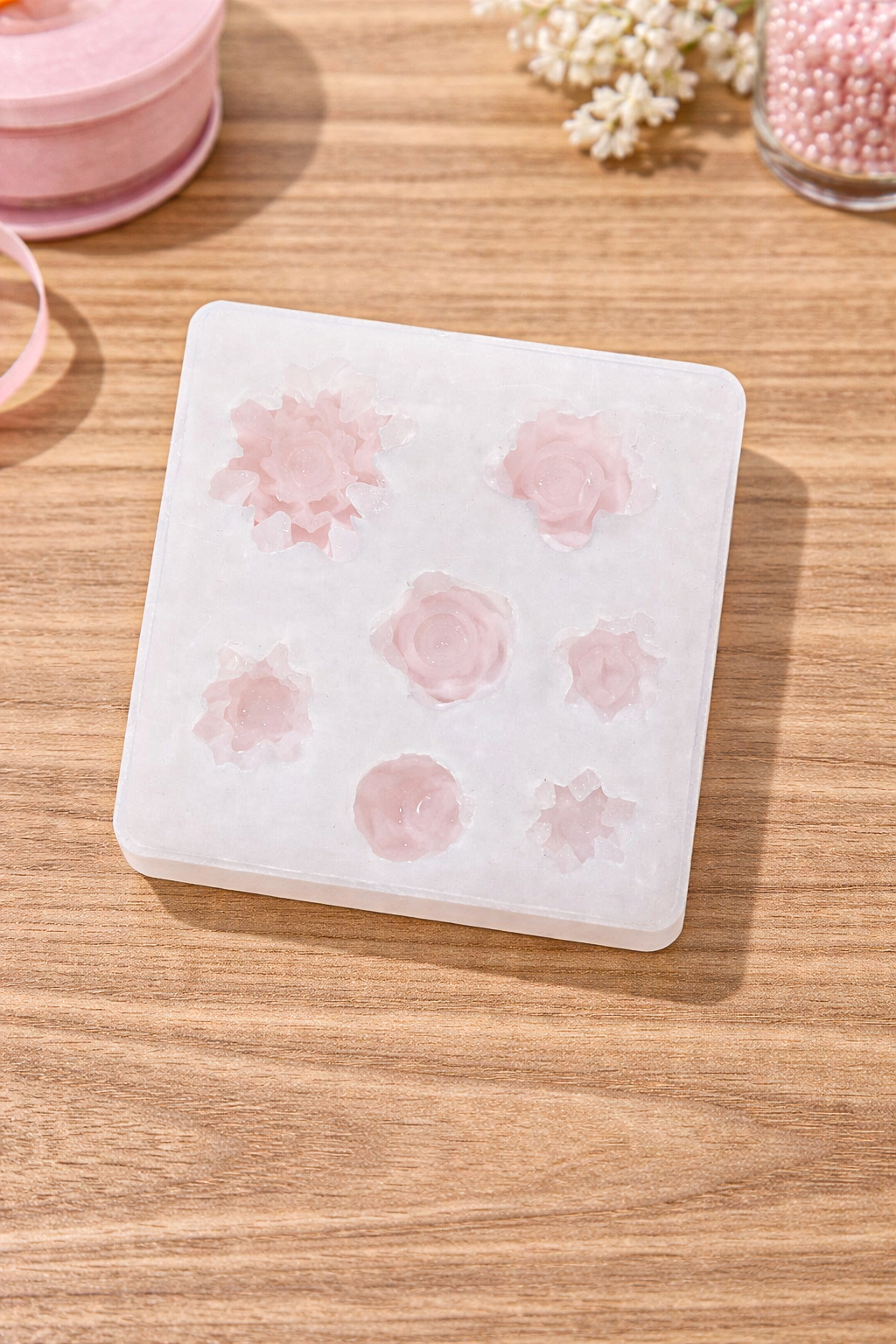Pond Lotus assorted mold CFM325 for cakes, soaps, and candle making