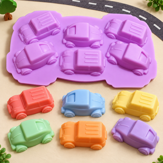 6 Cavity Car Shape Silicone Mold |MLD- CFM512