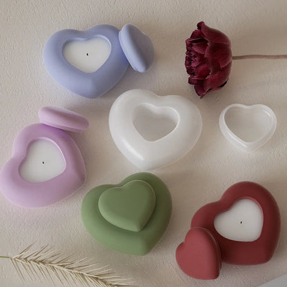 Heart Box with Lid Mold l ARM507