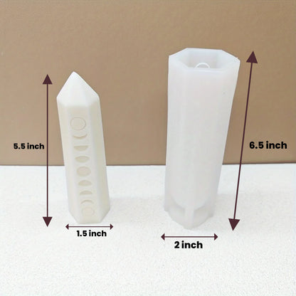Moon Phase Obelisk Silicone Mould.|WCM836