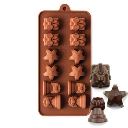 Giftbox Star Bell Mold CFM367