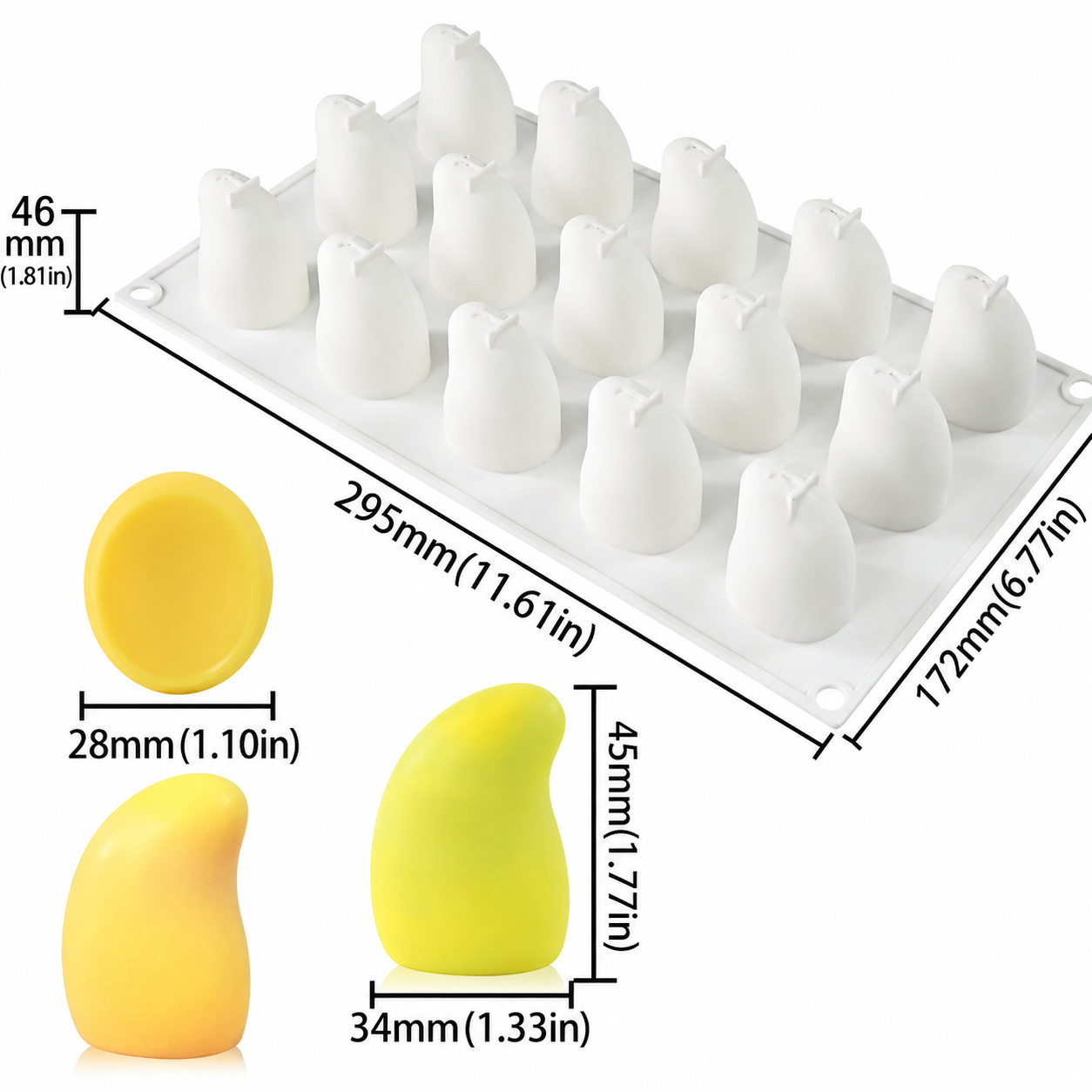 Mini Mango Slice Mold l SSM248