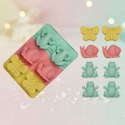 3D Butterfly, Snail, Frog Silicon Mould | SSM256