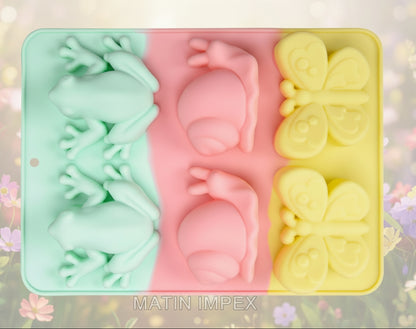 3D Butterfly, Snail, Frog Silicon Mould | SSM256