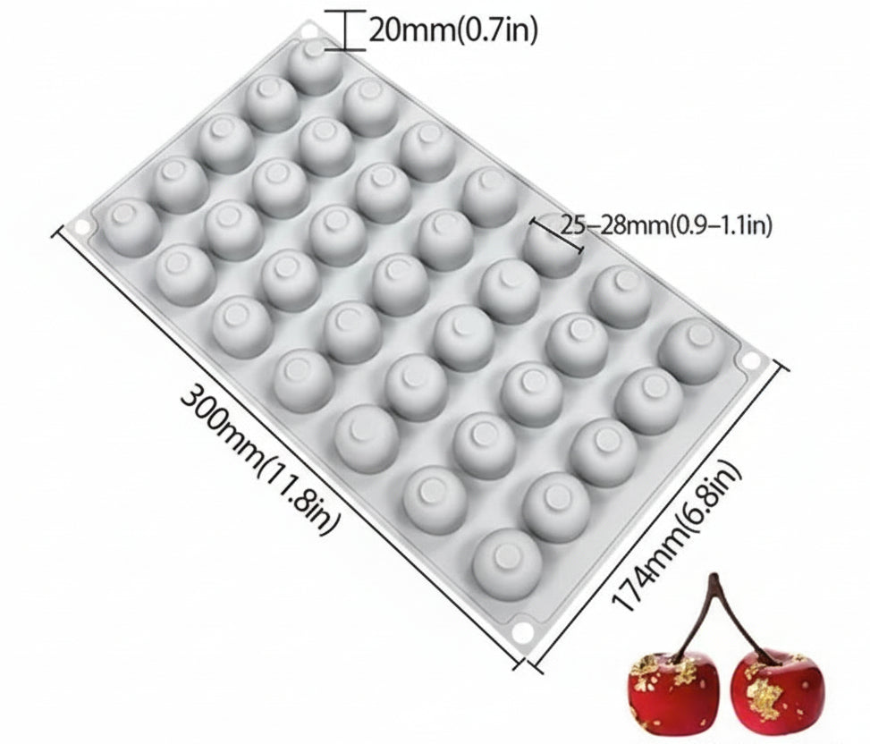 35 Cavity Cherry Silicone Mold | SSM258