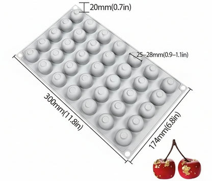 35 Cavity Cherry Silicone Mold | SSM258