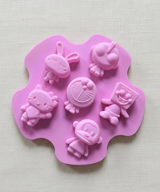 Cartoon Silicone Mold 6 Cavity | SSM259