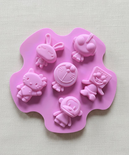 Cartoon Silicone Mold 6 Cavity | SSM259