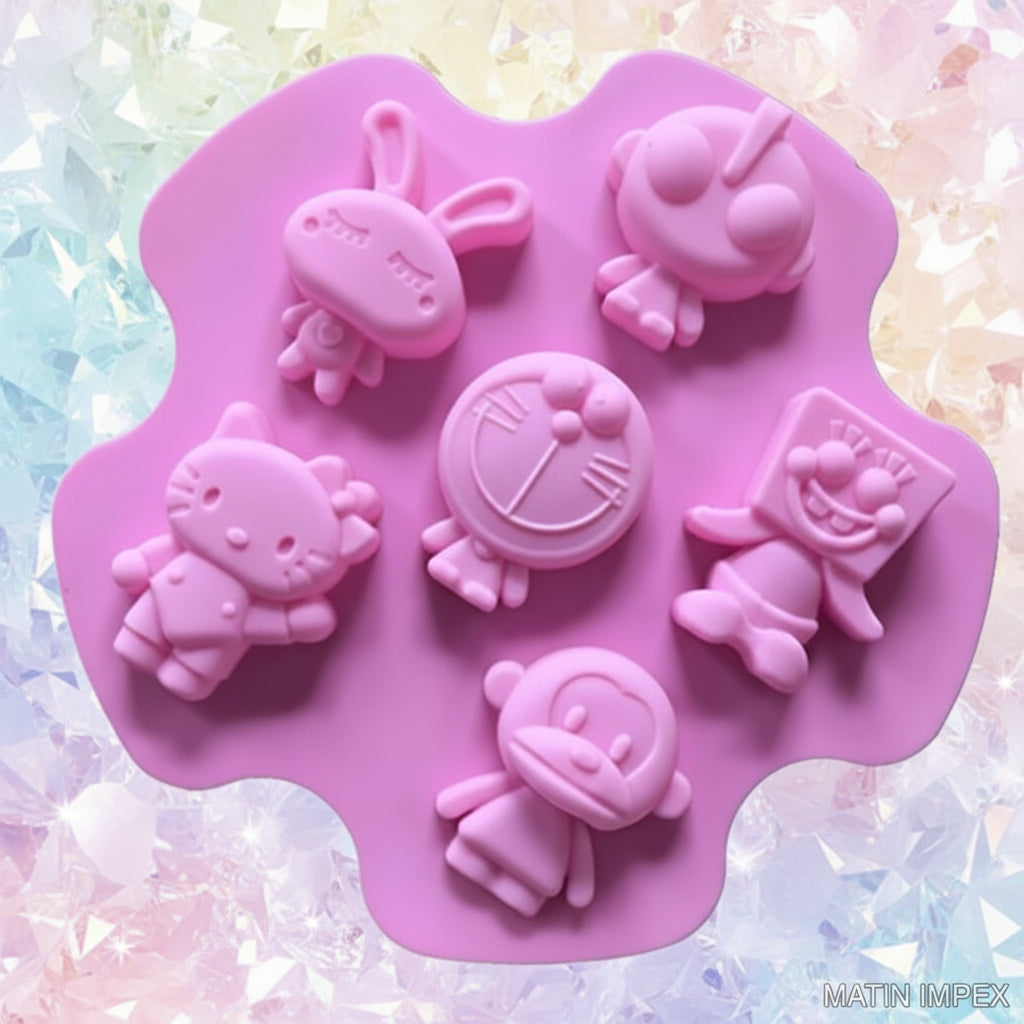 Cartoon Silicone Mold 6 Cavity | SSM259