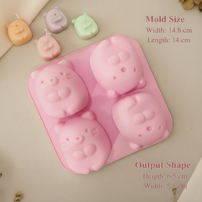 4-Cavity Marmot Mold | SSM269