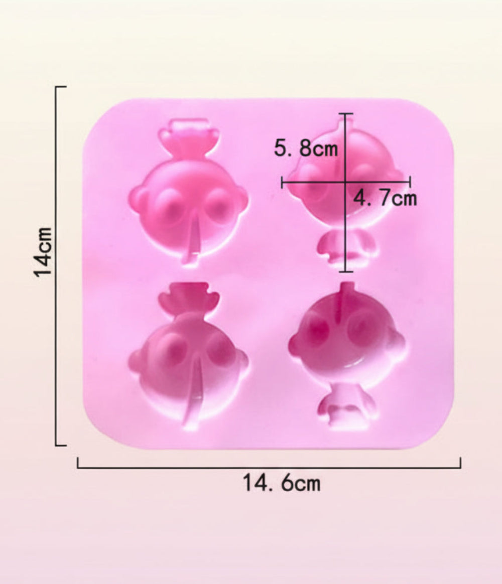 4-Cavity Ultraman Silicone Mold | SSM270