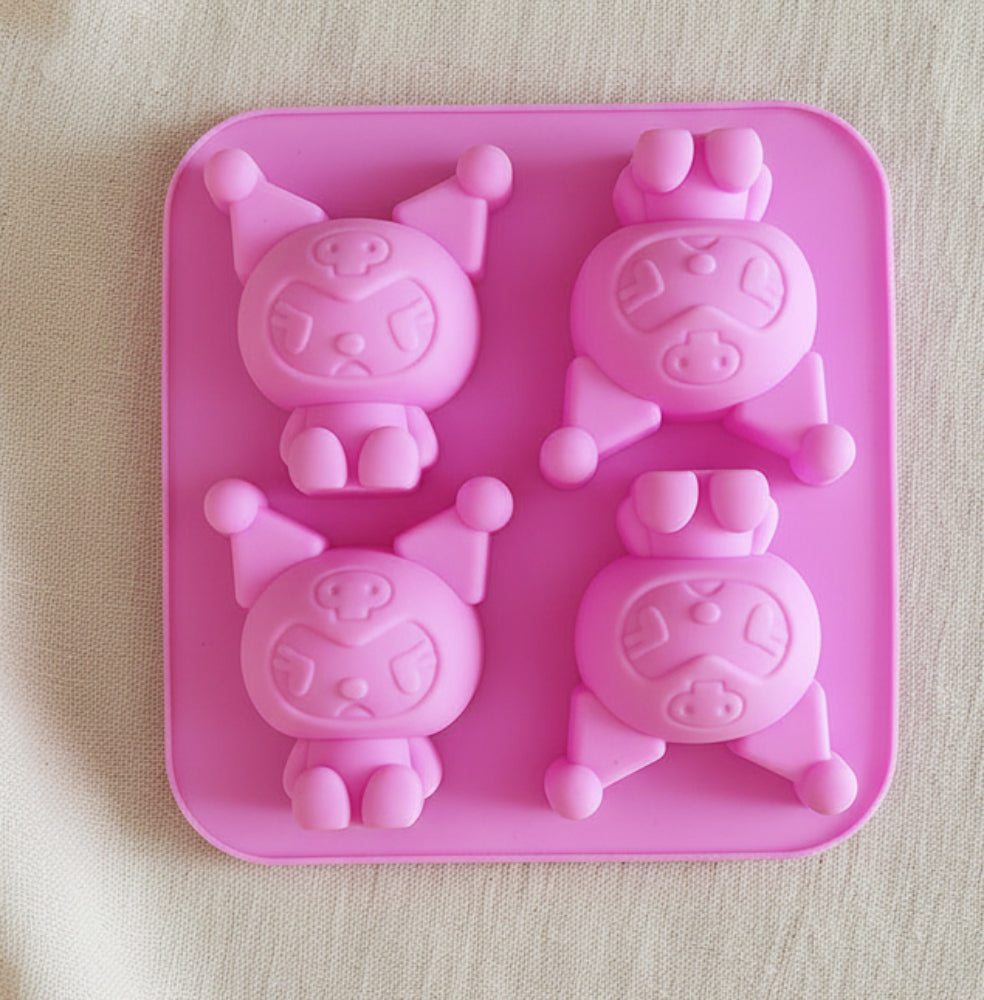 4-Cavity Kuromi Silicone Mold | SSM271