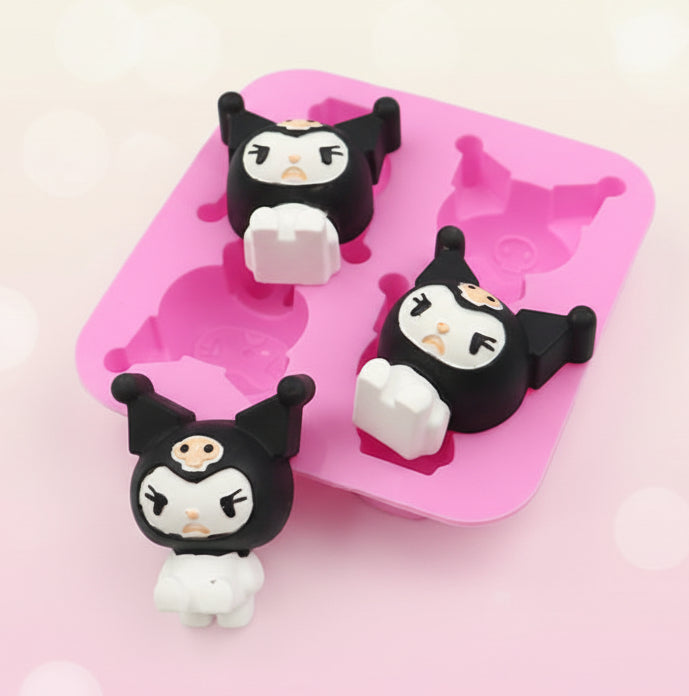 4-Cavity Kuromi Silicone Mold | SSM271
