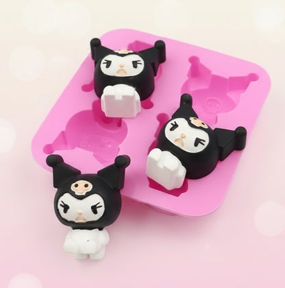 4-Cavity Kuromi Silicone Mold | SSM271