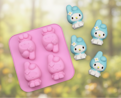4-Cavity My Melody silicone mold | SSM273