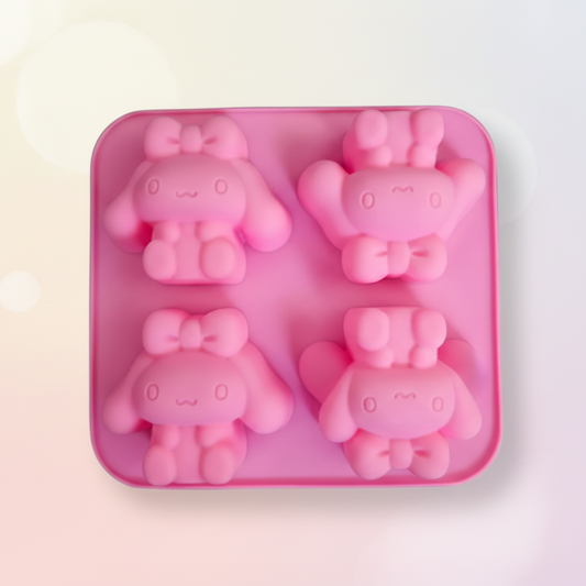 4-Cavity Sweet Bunny Silicone Mold | SSM277